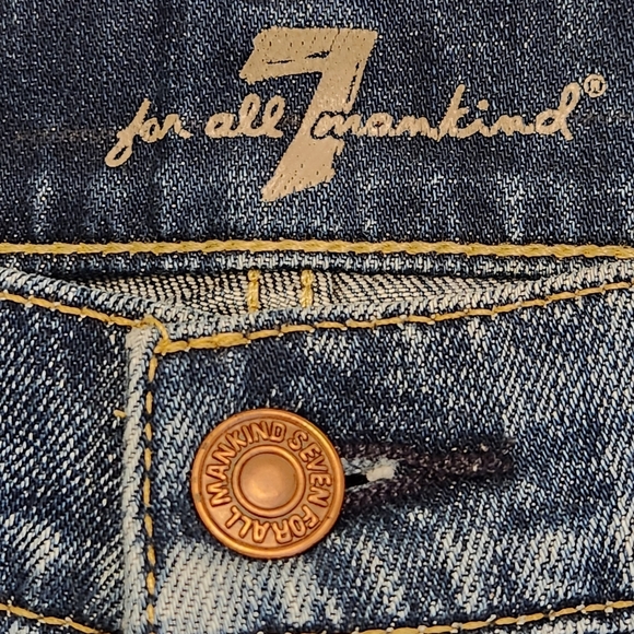 ♥️ 7 For All Mankind Gwenevere Jeans Size 27 with 26" inseam - Picture 5 of 7